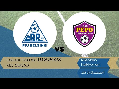 Miesten Kakkonen 2023 A Lohko PPJ vs PEPO Jätkäsaaren tekonurmella lauantaina 19.8.2023 klo 16:00