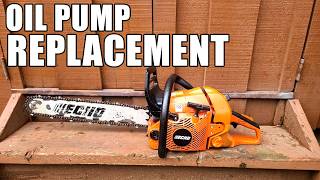 Chainsaw Oil Pump Replacement On An ECHO CS-590 - Step By Step Repair