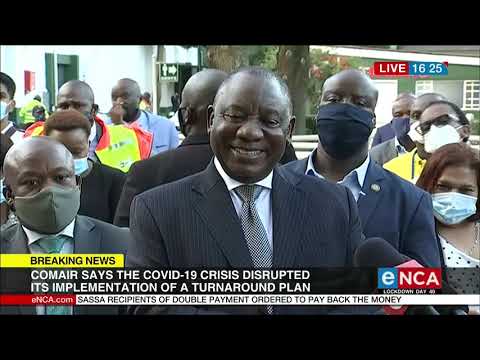Ramaphosa visits quarantine sites in KZN