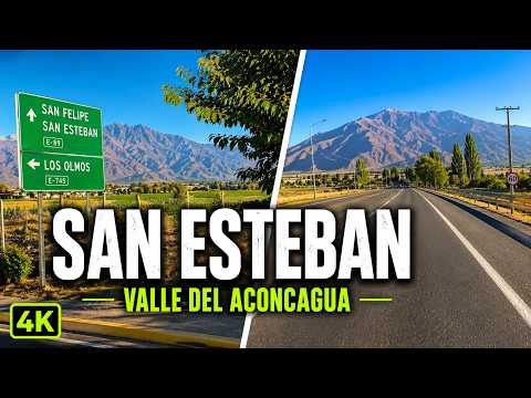 Manejando por San Esteban: Un Recorrido Visual por el Aconcagua