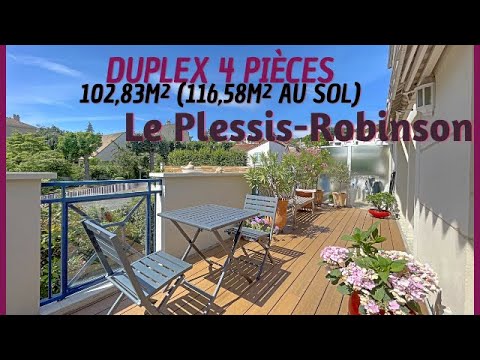 Achat Duplex T4 proche proche RER B Robinson,  Le Plessis-Robinson -  102,83m² ( 116,58m² au sol)