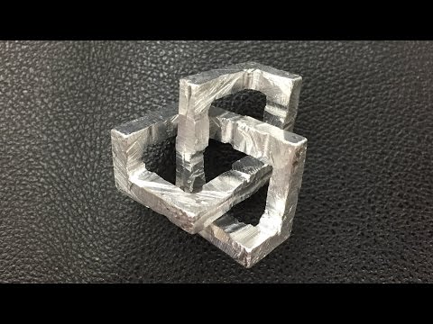 Aluminum Cubic Trefoil Knot (Inspired by Pocket83)