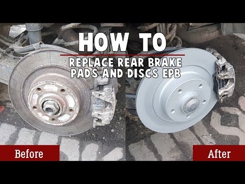How to replace rear brake pads and discs EPB - Renault Laguna 3 (COMPLETE GUIDE)
