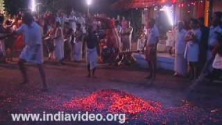 Fire Rituals at Wayanattu Kulavan Temple