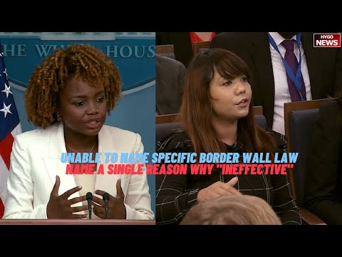 KJP Unable To Name Specific Border Wall Law or To Name A Single Reason Why 'Ineffective'