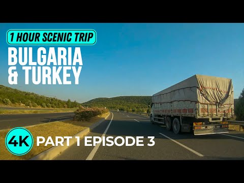 Beautiful Road Scenery for Indoor Cycling - 4K Nature of Bulgaria and Turkey - Part 1; Episode 3