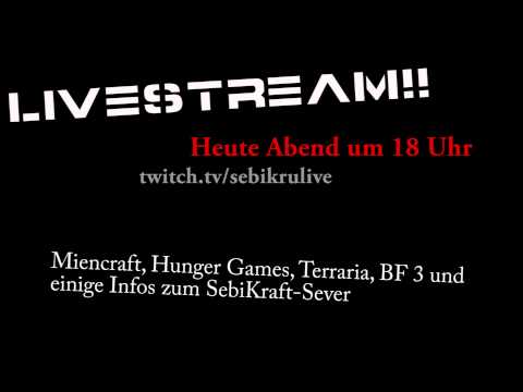 Livesstream - heute Samstag den 16.03.13 um 18Uhr!!