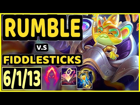 RUMBLE vs FIDDLESTICKS - 6/1/13 KDA JUNGLE CHALLENGER GAMEPLAY - EUW