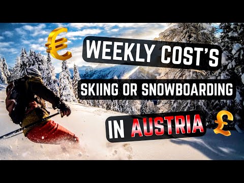 Quanto custa esquiar ou fazer snowboard na ÁUSTRIA? 🇦🇹