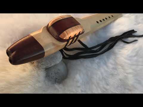 7 Hole Native American Style Drone Flute in the Key of G - 432Hz of Birdseye Maple and Sapele woods