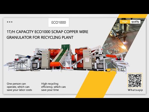 ist die fortschrittlichste Recyclinganlage für Kupferschrottgranulatoren mit großer Kapazität