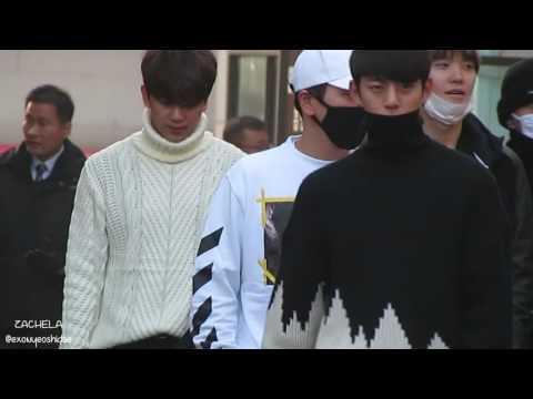 [FANCAM] 161111 BAP music bank recording 비에이피 뮤뱅 출근 팬캠