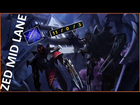 How to carry with Zed? Full Ranked Game Highlights!