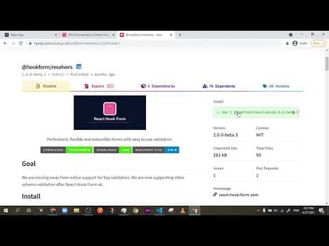 React Hook Form Tutorial 9 Validation Using Yup