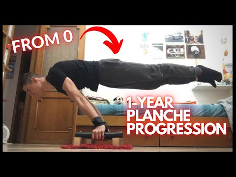 INCREDIBLE 1-YEAR PLANCHE PROGRESSION / From zero to full planche