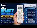 Haier AC Remote Functions Explained