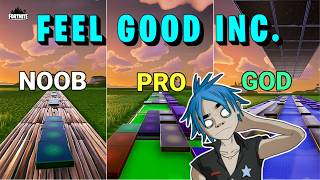 Gorillaz - Feel Good Inc. - Noob vs Pro vs God (Fortnite Music Blocks) ft. @dehalfwit