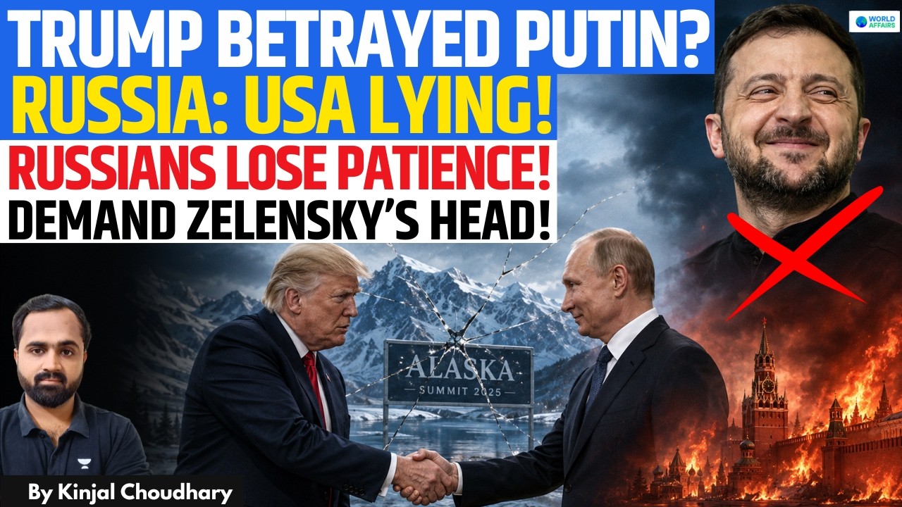 TRUMP Betrayed PUTIN In Alaska? Russia Accuses US Of Lying, Furious Russians Demand Revenge | Kinjal
