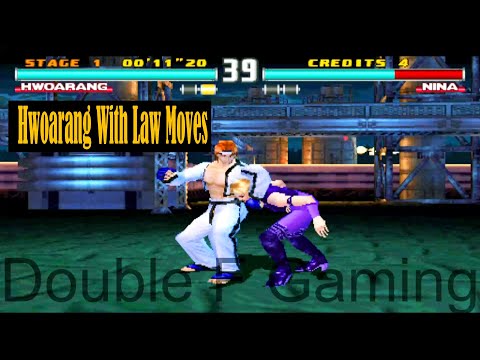 Hwoarang With law Best Moves Gameplay - Tekken 3 (Arcade Version) (Remake) (Requested)