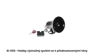Hobby výstražný systém se 4 přednastavenými tóny