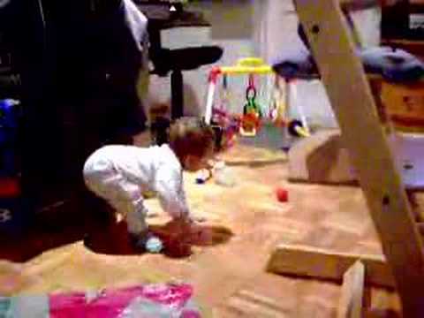 Matthias standig up by himself