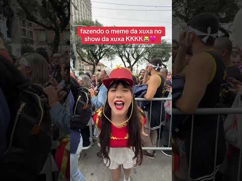 QUE SHOW DA XUXA É ESSE??😹🩷 fazendo o meme no show dela mesmo KKKKK