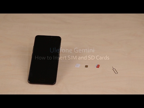 Ulefone Gemini - How to Install SIM and SD Cards