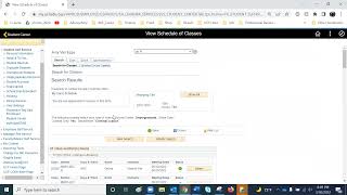 myUCF class schedule search demo
