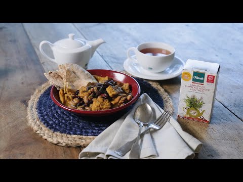 Vegan Stew with a Herbal Infusion Tea