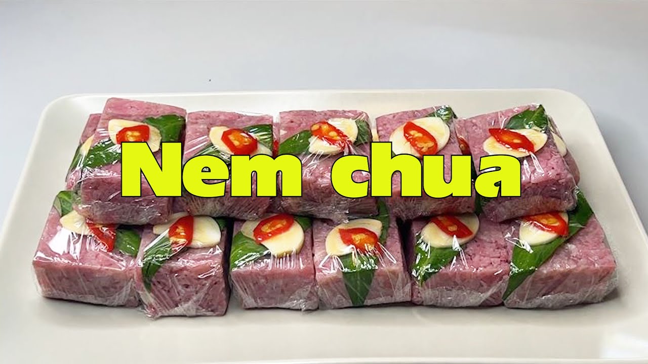 Vietnamese Nem Chua (Quick-Cured Pork Ham Version)