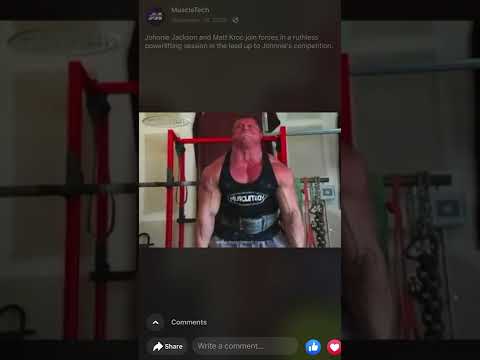 Matt Kroc and Johnnie Jackson powerlifting training