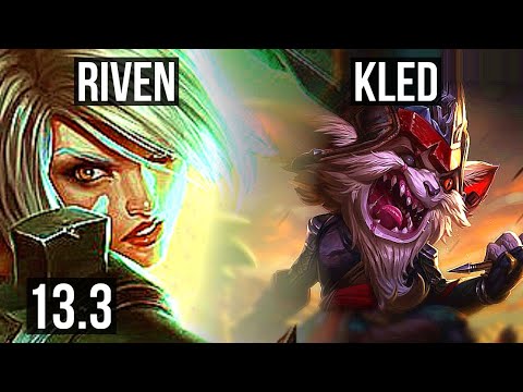 RIVEN vs KLED (TOP) | 4.0M mastery, 5/0/0 | EUW Diamond | 13.3