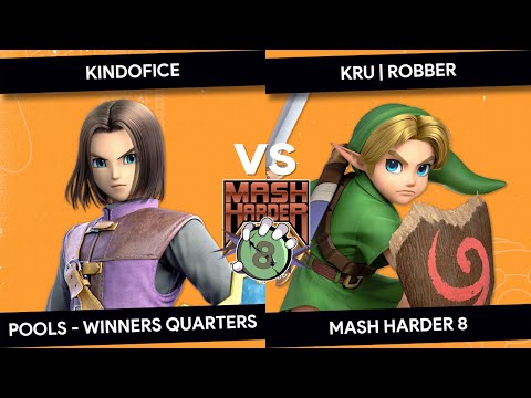 Mash Harder 8 - KindOfIce (Hero) vs KRU | Robber (Young Link) - Pools - Winners Quarters