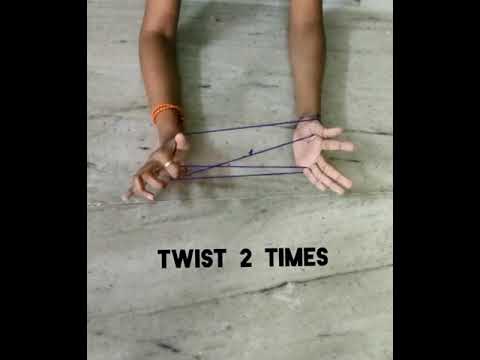 Eagle's claw using string│Cats cradle ︱#shorts
