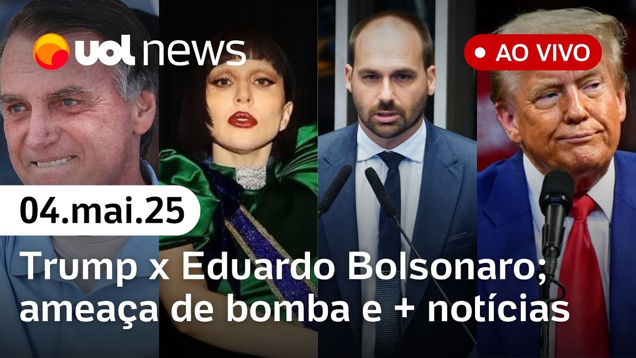Governo Trump desmente Eduardo Bolsonaro; ameaça de bomba em show da Lady Gaga e+ ao vivo | UOL News