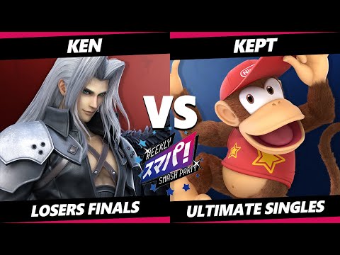 Sumapa 137 LOSERS FINALS - KEN (Sephiroth) Vs. kept (Diddy Kong) Smash Ultimate - SSBU