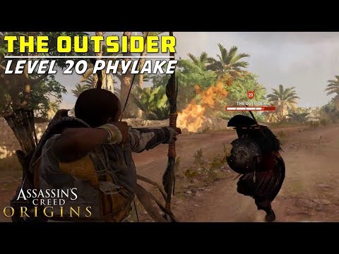 Defeating The Outsider | Level 20 Phylake Location & Weapon Drop Guide | Assassin's Creed: Origins