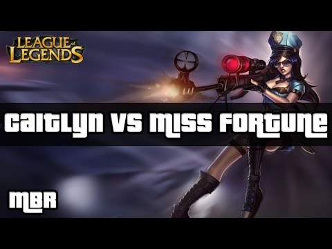 Officer Caitlyn Vs Miss Fortune AD Carry - Season 4 League of Legends Gameplay - HD