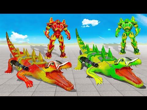 Crocodile Robot Car Transforming Mega Robot Games video | Robot 2021 gameplay | 3D robot gameplay