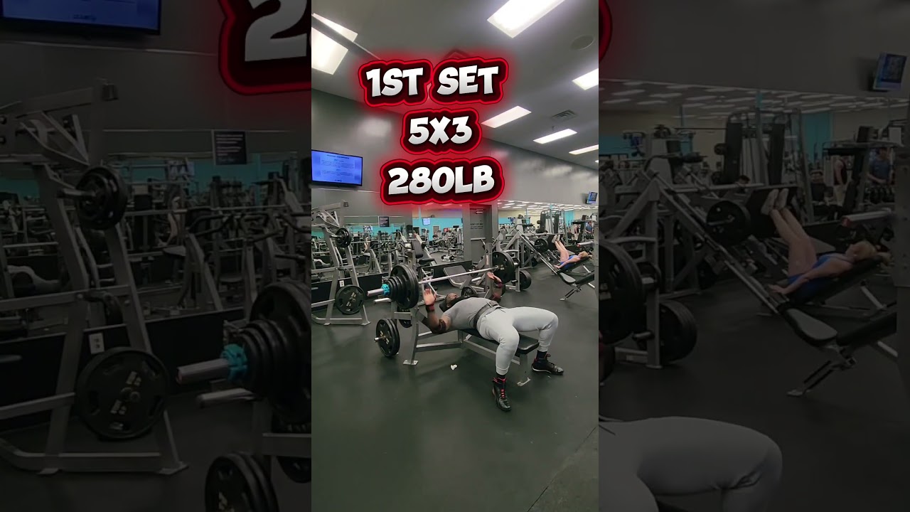 Did I Complete 5x8 @ 225LB AND 5x3 @ 280?! Bench Press Challenge 💪🔥👀