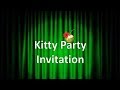 South Indian Theme Kitty Party Invitation | Couple Invitation