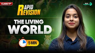 The Living World | CBSE Class 11 Biology | Full Chapter in 5 Mins | Rapid Revision