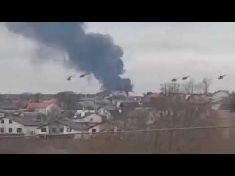 Military Helicopters Seen Flying Over Ukraine Capital Kyiv | Berri