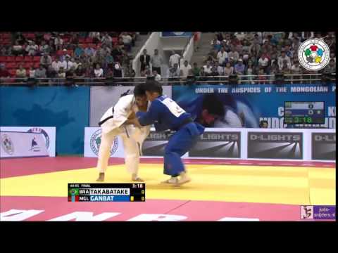 Judo 2014 Grand Prix Ulaanbaatar: Takabatake (BRA) - Ganbat (MGL) [-60kg] final
