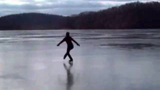 preview picture of video 'Ice Skating at Canoe Creek State Park'