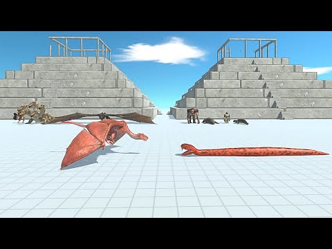 FANTASY VS MUTANT PRIMATES + REPTILES Tournament - Animal Revolt Battle Simulator