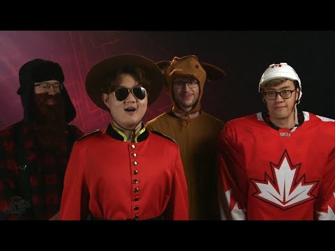 Welcome to NA LCS CIVIL WAR Pre-Show! Meet team USA and Canada! | April Fools 2018