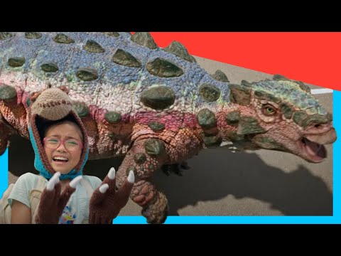 💀 Dino Danger! Dana & Dex vs. T-Rex & Skeleton T-Rex Chase! 🦕