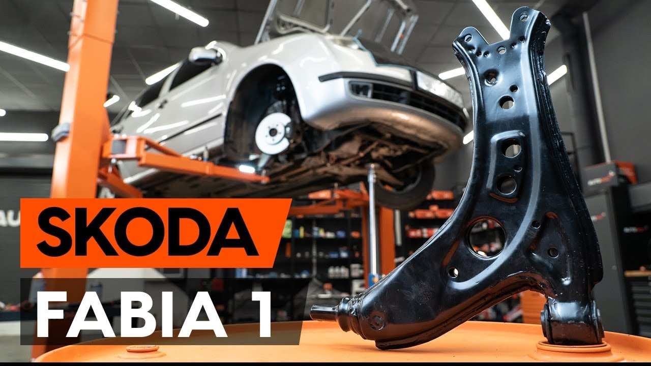 Cómo cambiar: brazo inferior de la parte delantera - Skoda Fabia 6Y5 | Guía de sustitución