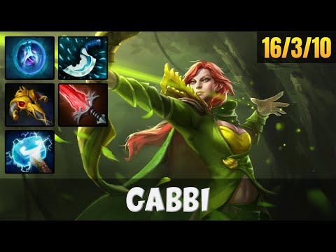 GABBI Windranger BOTTOM LANE Gameplay WITH 16 KILLS | Dota 2 Full Game